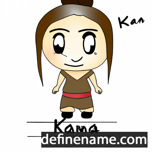 cartoon of the name Kana