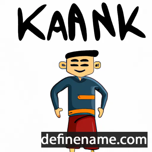 cartoon of the name Kanak