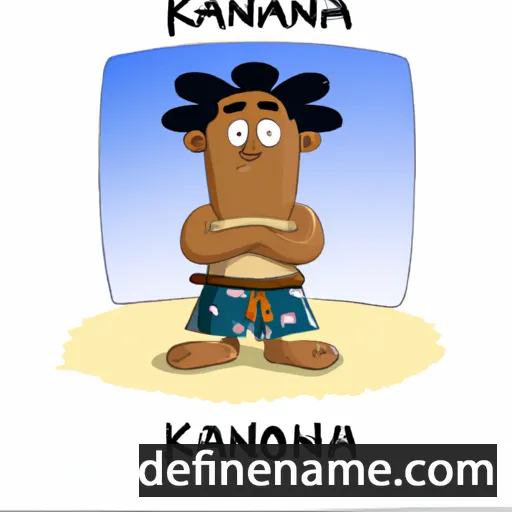 cartoon of the name Kanaloa