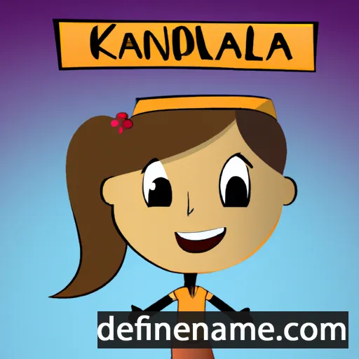 cartoon of the name Kandela