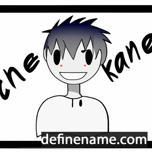 cartoon of the name Kaneki