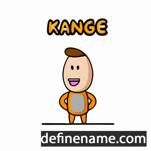 cartoon of the name Kangee