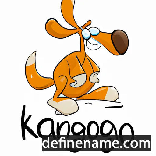 cartoon of the name Kango