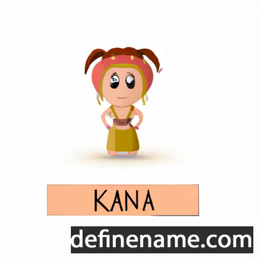 cartoon of the name Kania