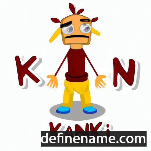 cartoon of the name Kanik