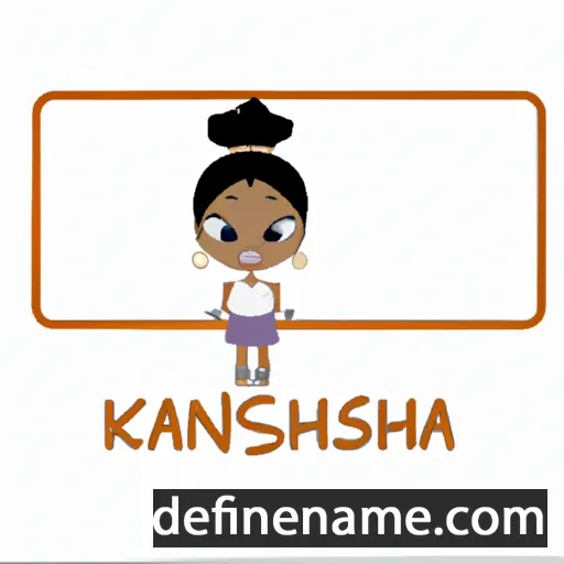 cartoon of the name Kanisha