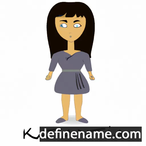 cartoon of the name Kanita