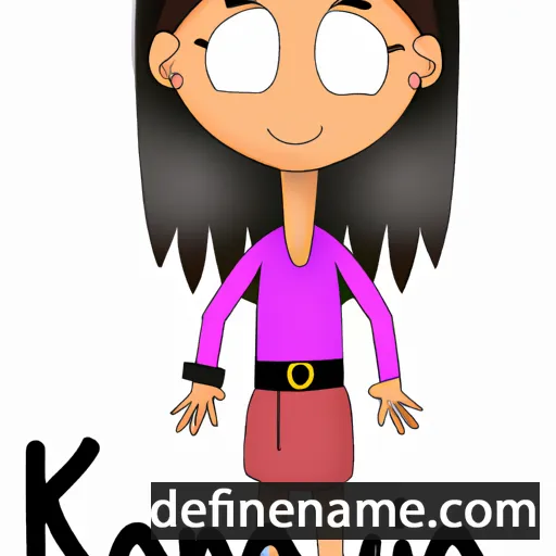 cartoon of the name Kanjana