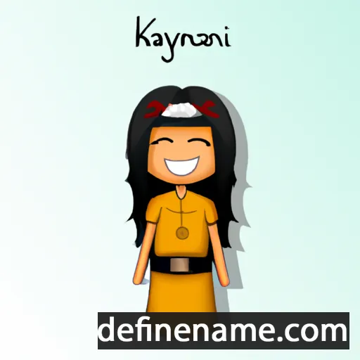 cartoon of the name Kanlayani