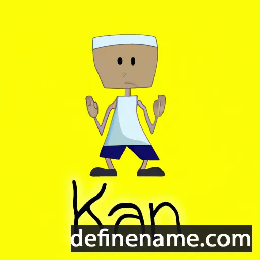 cartoon of the name Kanni