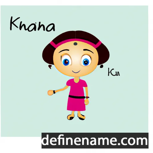 cartoon of the name Kannika