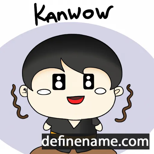 cartoon of the name Kanokwan