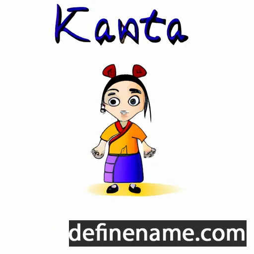 cartoon of the name Kanta