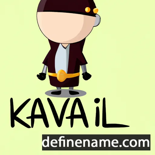 cartoon of the name Kanval