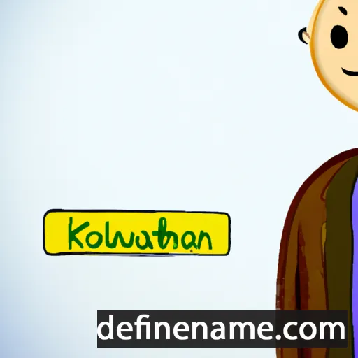 cartoon of the name Kaouthar