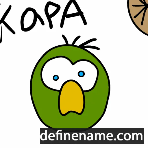 cartoon of the name Kapáka