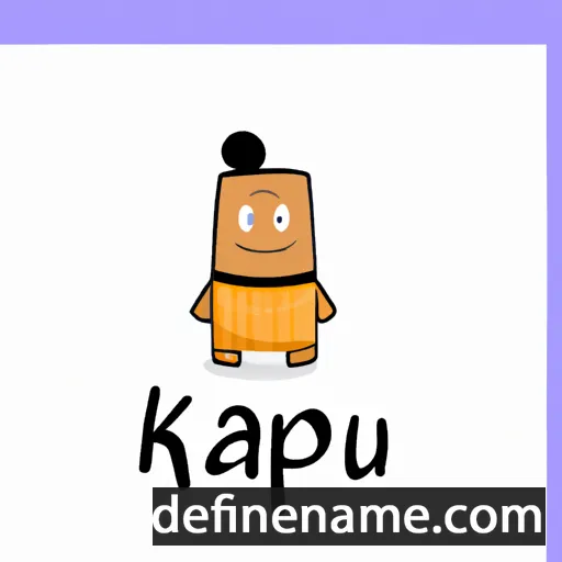 cartoon of the name Kapu