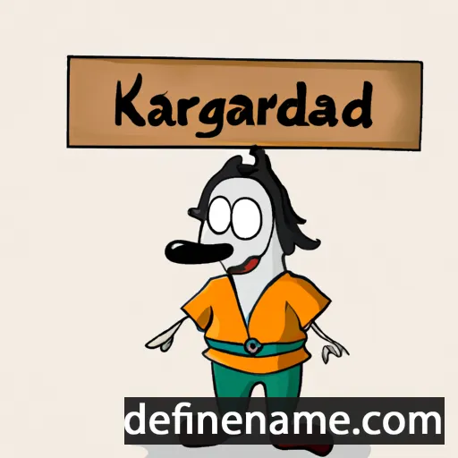 cartoon of the name Karadeg