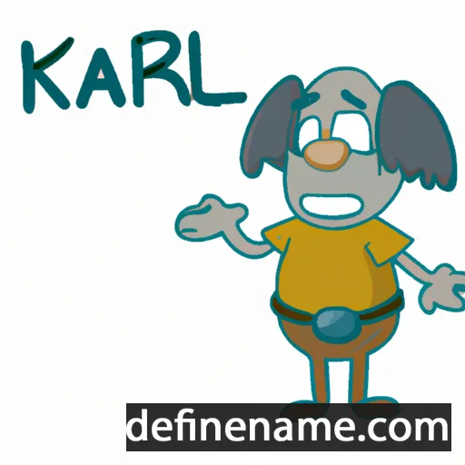 cartoon of the name Karafil