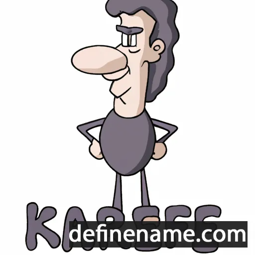 cartoon of the name Karafile