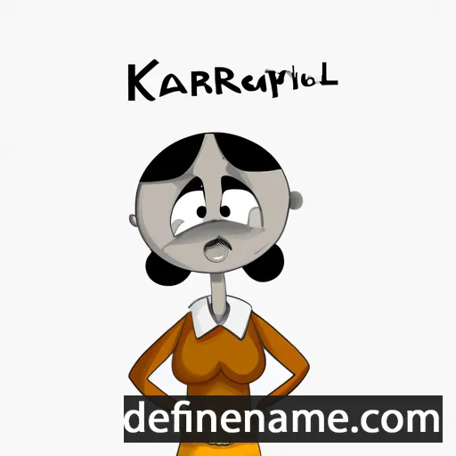 cartoon of the name Karalaini