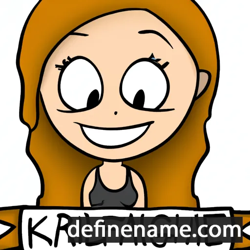 cartoon of the name Karaleigh