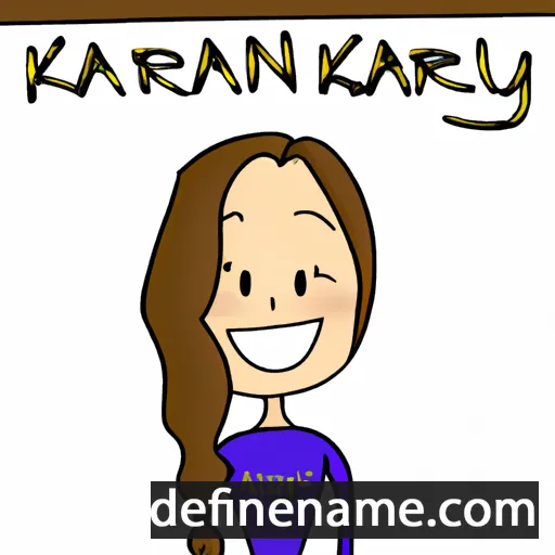 cartoon of the name Karalynn