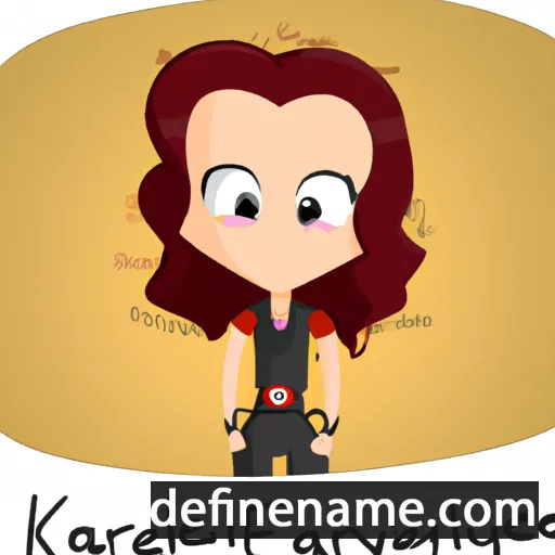 cartoon of the name Karalynne