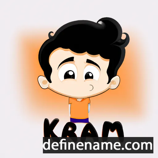 cartoon of the name Karam