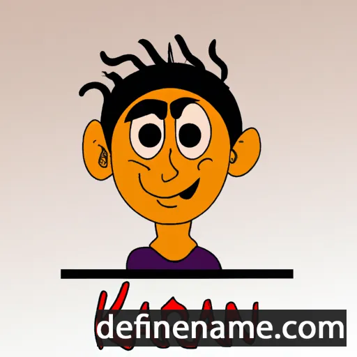 cartoon of the name Karan