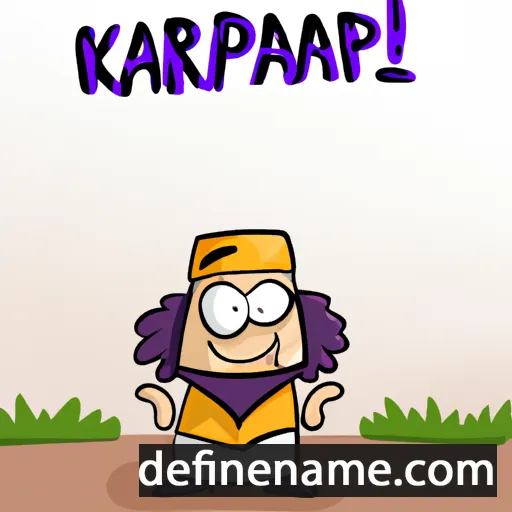 cartoon of the name Karapet