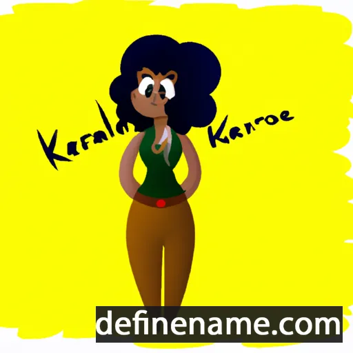 cartoon of the name Kareela