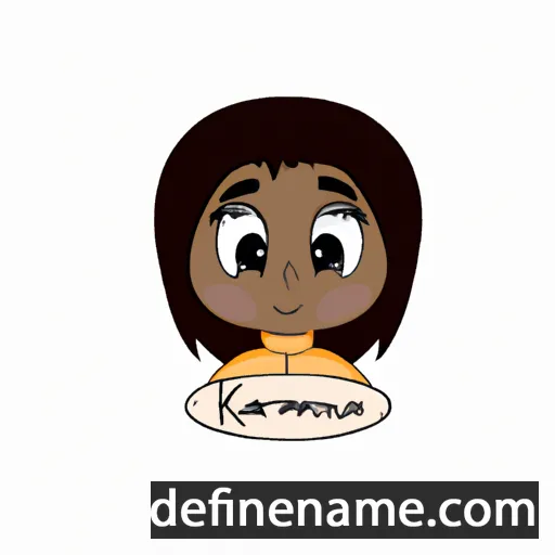 cartoon of the name Kareema