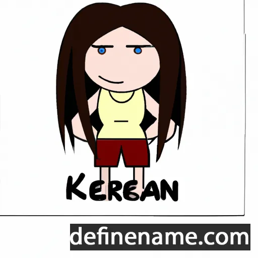 cartoon of the name Kareen