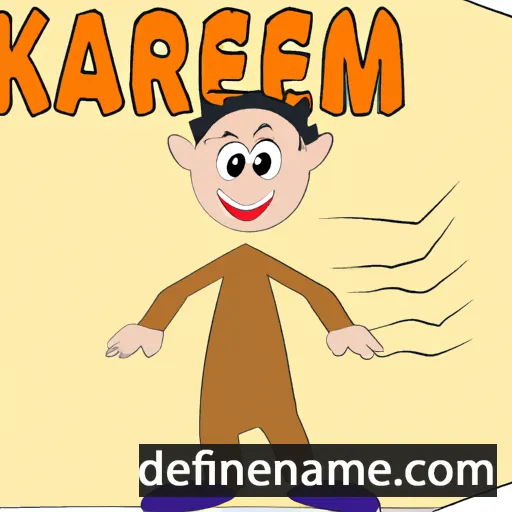 cartoon of the name Karem