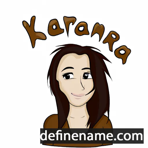 cartoon of the name Karena