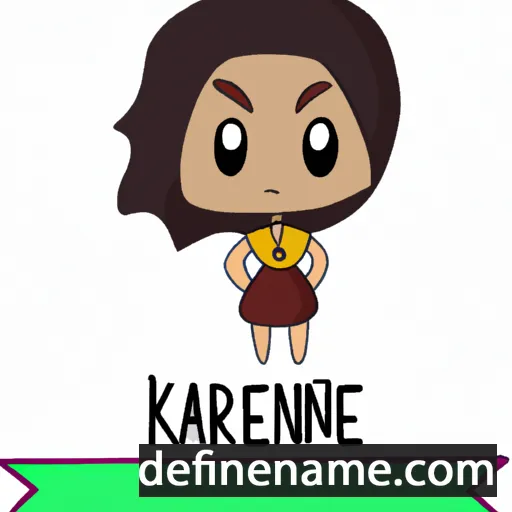 cartoon of the name Karene