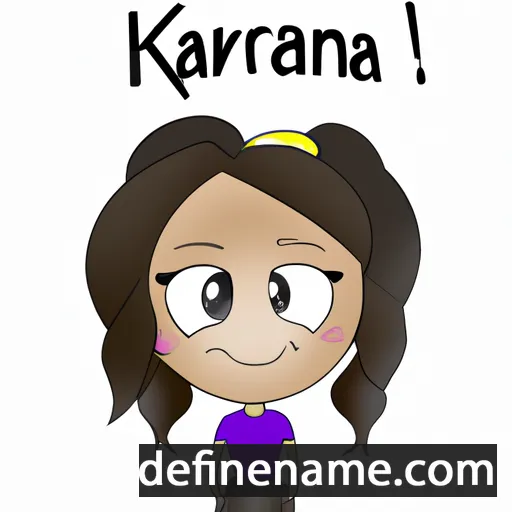 cartoon of the name Karenna