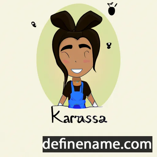 cartoon of the name Karensa