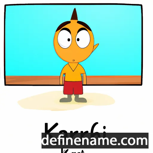 cartoon of the name Karhi