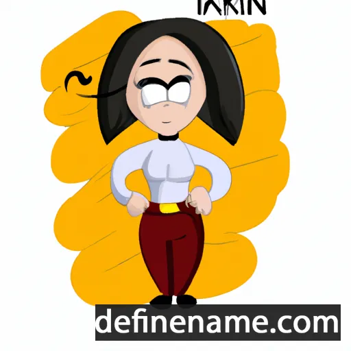 cartoon of the name Karîn