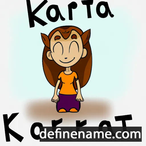 cartoon of the name Karîta