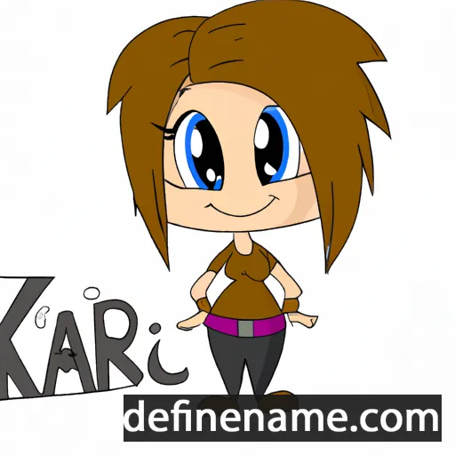 cartoon of the name Kari