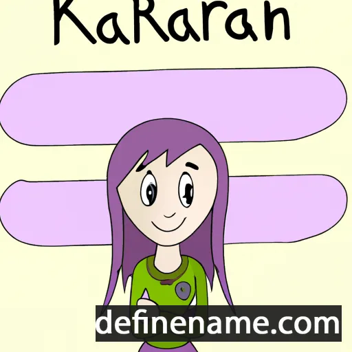 cartoon of the name Kariana