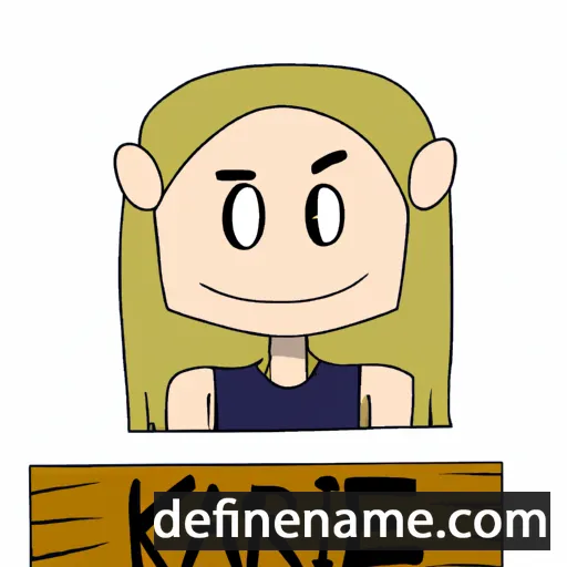 cartoon of the name Karie