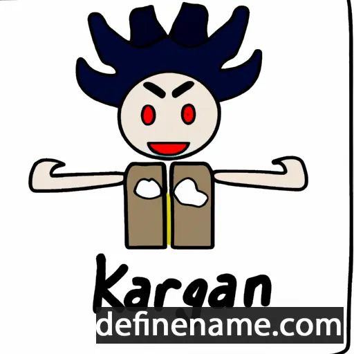 cartoon of the name Karigan