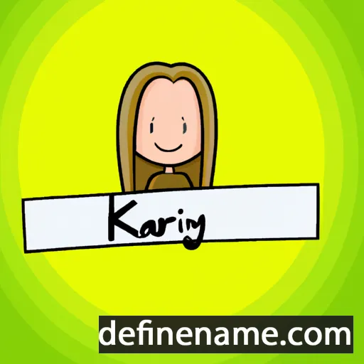 cartoon of the name Karilyn