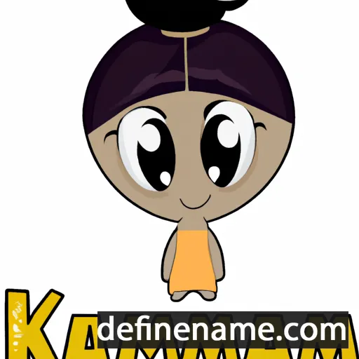 cartoon of the name Karimah