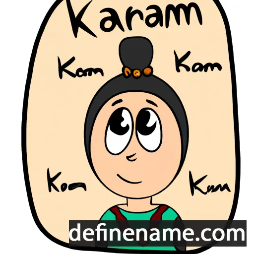 cartoon of the name Kariman