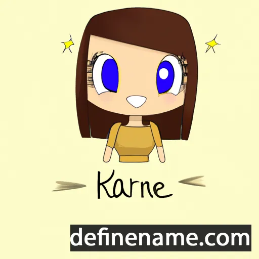 cartoon of the name Kariñe